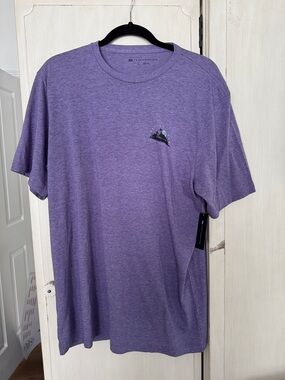 Travis Mathew Heather Purple Short Sleeve Crew Tee
